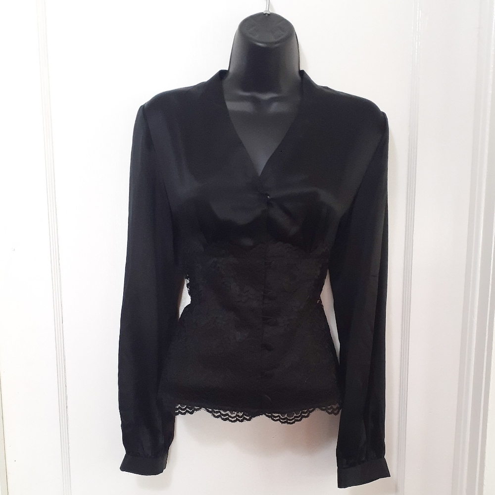 Silk Buttondown Blouse NWOT